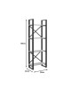 Βιβλιοθήκη Crimson σε oak-μαύρη απόχρωση 50x22x150εκ Υλικό: 18 MM PARTICLE BOARD - 40x20 MM SKELETON 197-000292 Βιβλιοθήκη Crimson σε oak-μαύρη απόχρωση 50x22x150εκ Υλικό: 18 MM PARTICLE BOARD - 40x20 MM SKELETON 197-000292