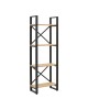 Βιβλιοθήκη Crimson σε oak-μαύρη απόχρωση 50x22x150εκ Υλικό: 18 MM PARTICLE BOARD - 40x20 MM SKELETON 197-000292 Βιβλιοθήκη Crimson σε oak-μαύρη απόχρωση 50x22x150εκ Υλικό: 18 MM PARTICLE BOARD - 40x20 MM SKELETON 197-000292