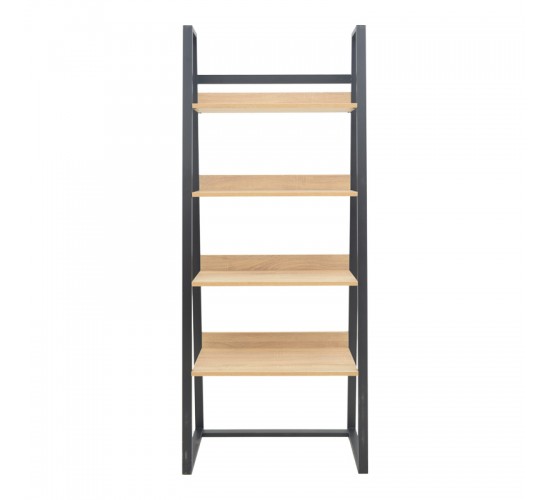 Βιβλιοθήκη Ryder σε oak-μαύρη απόχρωση 75x36x185εκ Υλικό: CHIPBOARD - 40x20 MM METAL SKELETON 197-000293 Βιβλιοθήκη Ryder σε oak-μαύρη απόχρωση 75x36x185εκ Υλικό: CHIPBOARD - 40x20 MM METAL SKELETON 197-000293