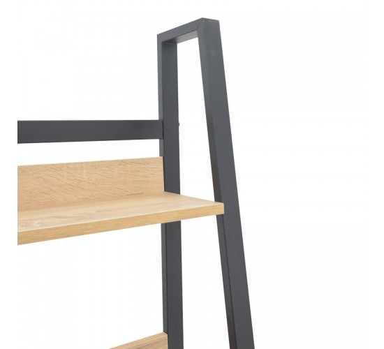 Βιβλιοθήκη Ryder σε oak-μαύρη απόχρωση 75x36x185εκ Υλικό: CHIPBOARD - 40x20 MM METAL SKELETON 197-000293 Βιβλιοθήκη Ryder σε oak-μαύρη απόχρωση 75x36x185εκ Υλικό: CHIPBOARD - 40x20 MM METAL SKELETON 197-000293