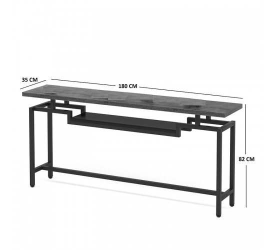 Κονσόλα Onole σε όψη μαρμάρου - χρυσό μέταλλο 180x35x82εκ Υλικό: METAL - CHIPBOARD 197-000295 Κονσόλα Onole σε όψη μαρμάρου - χρυσό μέταλλο 180x35x82εκ Υλικό: METAL - CHIPBOARD 197-000295