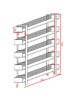 Βιβλιοθήκη Musha μέταλλο μαύρο με oak απόχρωση 120x22x185εκ Υλικό: metal - particleboard 197-000299 Βιβλιοθήκη Musha μέταλλο μαύρο με oak απόχρωση 120x22x185εκ Υλικό: metal - particleboard 197-000299