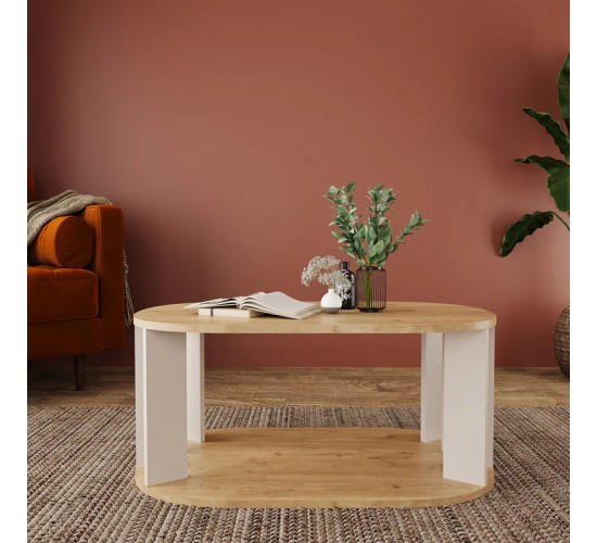 Τραπέζι Solka σε oak απόχρωση με ανοιχτό γκρι 90x56x40εκ Υλικό: PARTICLEBOARD 197-000310 Τραπέζι Solka σε oak απόχρωση με ανοιχτό γκρι 90x56x40εκ Υλικό: PARTICLEBOARD 197-000310
