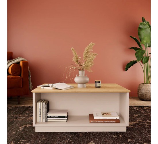 Τραπέζι Monik σε oak-ανοιχτό γκρι απόχρωση 90x56x40εκ Υλικό: PARTICLEBOARD 197-000313 Τραπέζι Monik σε oak-ανοιχτό γκρι απόχρωση 90x56x40εκ Υλικό: PARTICLEBOARD 197-000313
