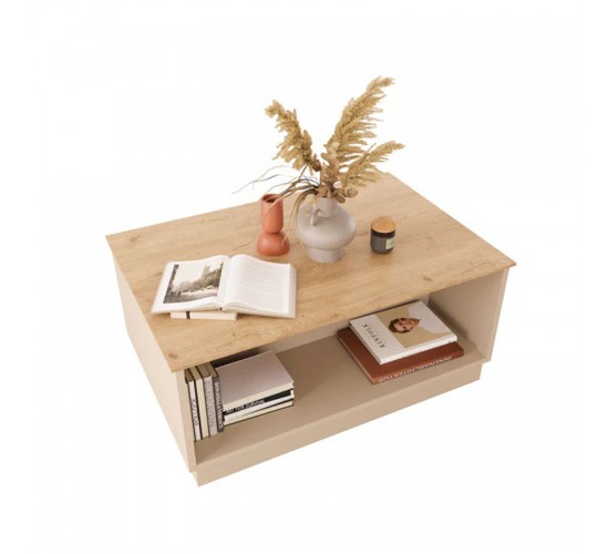 Τραπέζι Monik σε oak-ανοιχτό γκρι απόχρωση 90x56x40εκ Υλικό: PARTICLEBOARD 197-000313 Τραπέζι Monik σε oak-ανοιχτό γκρι απόχρωση 90x56x40εκ Υλικό: PARTICLEBOARD 197-000313
