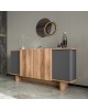 Μπουφές Aramos σε ανθρακί - oak απόχρωση 180x45x80εκ Υλικό: PARTICLEBOARD 197-000317 Μπουφές Aramos σε ανθρακί - oak απόχρωση 180x45x80εκ Υλικό: PARTICLEBOARD 197-000317