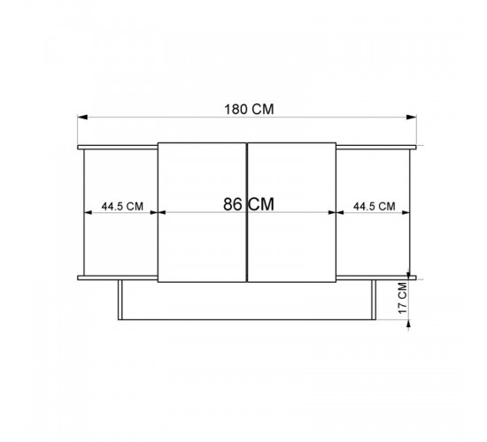 Μπουφές Aramos σε ανθρακί - oak απόχρωση 180x45x80εκ Υλικό: PARTICLEBOARD 197-000317 Μπουφές Aramos σε ανθρακί - oak απόχρωση 180x45x80εκ Υλικό: PARTICLEBOARD 197-000317