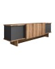 Έπιπλο τηλεόρασης Aramos σε ανθρακί-oak απόχρωση 180x33x50εκ Υλικό: PARTICLEBOARD 197-000318 Έπιπλο τηλεόρασης Aramos σε ανθρακί-oak απόχρωση 180x33x50εκ Υλικό: PARTICLEBOARD 197-000318