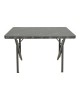 Τραπέζι Vertex μαυρο εφέ μαρμάρου με μαύρα μεταλλικά πόδια 110x70x72εκ Υλικό: METAL- CHIPBOARD WITH PVC 197-000322