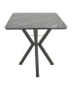 Τραπέζι Arenya μαύρο εφε μαρμάρου- μαύρα μεταλλικά πόδια 70x70x72εκ Υλικό: METAL- CHIPBOARD 197-000324