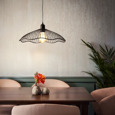 Φωτιστικό οροφής μονόφωτο Galt Ε27 μαύρο Φ34x15.5εκ Υλικό: METAL 199-000182