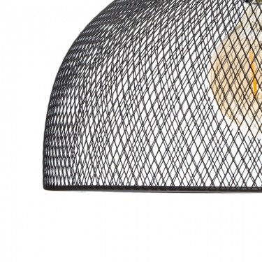 Φωτιστικό οροφής μονόφωτο Sam Ε27 μαύρο Φ30x22,5εκ Υλικό: METAL 199-000190