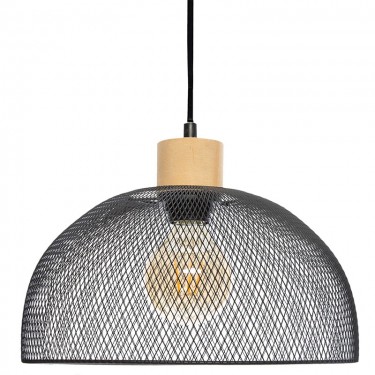 Φωτιστικό οροφής μονόφωτο Sam Ε27 μαύρο Φ30x22,5εκ Υλικό: METAL 199-000190