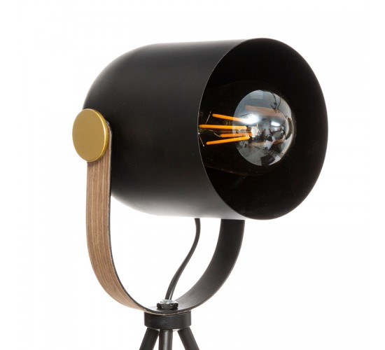 Επιτραπέζιο φωτιστικό Bil Ε27 μαύρο-χρυσό 18x16x45εκ Υλικό: PP - METAL 199-000194