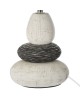 Επιτραπέζιο φωτιστικό Rockgem Ε27 ivory-ανθρακί Φ18x33εκ Υλικό: METAL - COTTON 199-000456