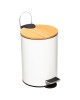 Κάδος απορριμμάτων 3L Nature μεταλλικός λευκό-φυσικό Υλικό: METAL  - BAMBOU 199-000487