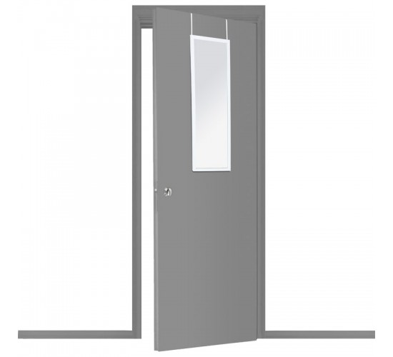 Καθρέπτης πόρτας PWD-0111 polyresin-λευκό 34x1.7x94εκ Υλικό: POLYRESIN 199-000499