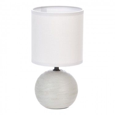 Επιτραπέζιο φωτιστικό PWL-1210 Ε14 60W κεραμικό γκρι Φ13x25εκ Υλικό: PVC - COTTON- CERAMIC 199-000514