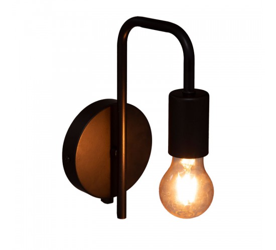 Φωτιστικό τοίχου-απλίκα Zhola E27 40W μαύρο 17x12x25εκ Υλικό: PE - METAL 199-000532