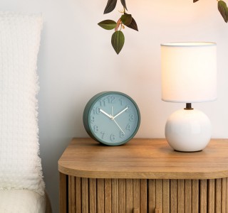 Επιτραπέζιο φωτιστικό PWL-1210 Ε14 60W κεραμικό σε λευκό gloss χρώμα Φ13x25εκ Υλικό: PVC - DOLOMITE 199-000576