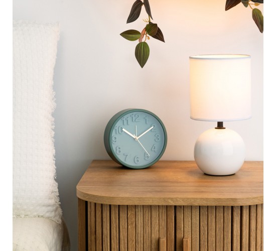 Επιτραπέζιο φωτιστικό PWL-1210 Ε14 60W κεραμικό σε λευκό gloss χρώμα Φ13x25εκ Υλικό: PVC - DOLOMITE 199-000576