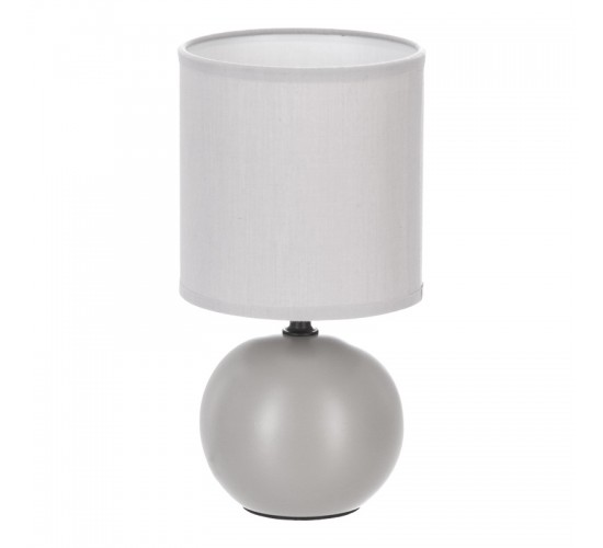 Επιτραπέζιο φωτιστικό PWL-1210 Ε14 κεραμικό σε γκρι απόχρωση Φ13x25εκ Υλικό: PVC - DOLOMITE 199-000582