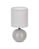 Επιτραπέζιο φωτιστικό PWL-1210 Ε14 κεραμικό σε γκρι απόχρωση Φ13x25εκ Υλικό: PVC - DOLOMITE 199-000582