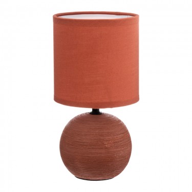 Επιτραπέζιο φωτιστικό PWL-1210 Ε14 κεραμικό σε terracotta απόχρωση Φ13x25εκ Υλικό: PVC - DOLOMITE 199-000591