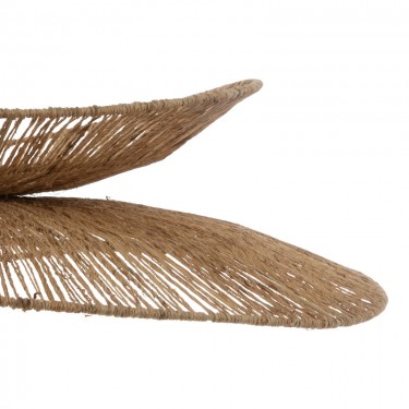 Φωτιστικό οροφής Nestor Ε27 σε φυσική απόχρωση Φ69.5x9εκ Υλικό: JUTE - IRON 199-000652