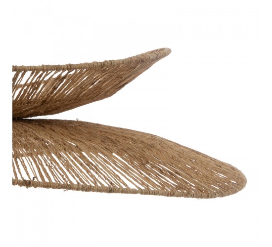 Φωτιστικό οροφής Nestor Ε27 σε φυσική απόχρωση Φ69.5x9εκ Υλικό: JUTE - IRON 199-000652