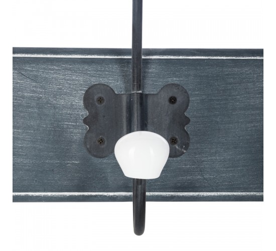 Κρεμάστρα Holden mdf σε αντικέ μαύρη απόχρωση 19.5x9x60.5εκ Υλικό: METAL 199-000667