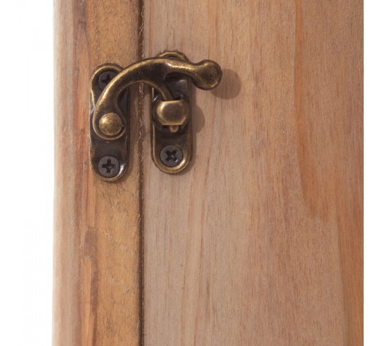 Κλειδοθήκη τοίχου Keledy ξύλο ελάτου σε φυσική απόχρωση 26.4x8x38εκ Υλικό: FIR - METAL 199-000669