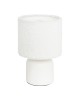 Επιτραπέζιο φωτιστικό Jela σε λευκή απόχρωση Φ14x22εκ Υλικό: TEDDY FABRIC - STEEL - PVC 199-000676