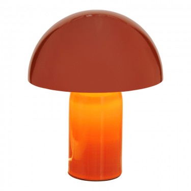 Επιτραπέζιο φωτιστικό Mushi μέταλλο σε terracotta απόχρωση Φ20x24,5εκ Υλικό: STEEL 199-000680