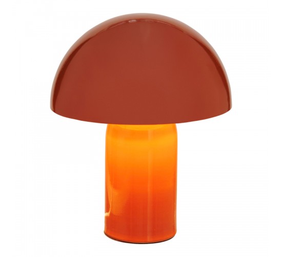 Επιτραπέζιο φωτιστικό Mushi μέταλλο σε terracotta απόχρωση Φ20x24,5εκ Υλικό: STEEL 199-000680