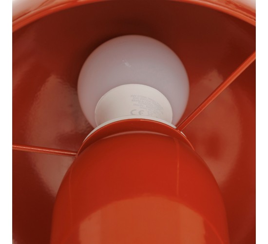 Επιτραπέζιο φωτιστικό Mushi μέταλλο σε terracotta απόχρωση Φ20x24,5εκ Υλικό: STEEL 199-000680