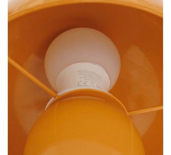 Επιτραπέζιο φωτιστικό Mushi μέταλλο σε κίτρινη απόχρωση Φ20x24,5εκ Υλικό: STEEL 199-000681