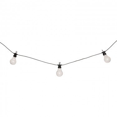 Διακοσμητική γιρλάντα με 10 led φωτάκια Karivan σε μαύρη απόχρωση 490x12x6εκ Υλικό: ABS - PP 199-000685