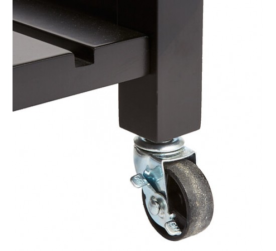 Τρόλεϊ-Ραφιέρα Claude mdf μαύρο - φυσικό  58x48x87.5εκ Υλικό: MDF 199-000686