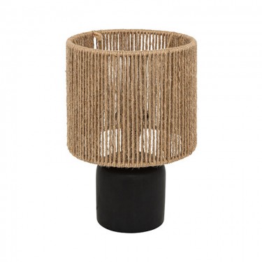 Επιτραπέζιο φωτιστικό Leyda κεραμικό σε μαύρο-φυσική απόχρωση Φ16x24εκ Υλικό: STEEL - STONEWARE 199-000689