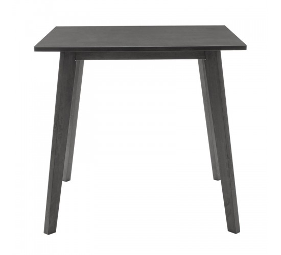 Tραπεζαρία Benson - Toto σετ 5τμχ rustic grey - ύφασμα grey 80x80x75εκ Υλικό: RUBBER WOOD VENNER - FABRIC 200-000181