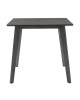 Tραπεζαρία Benson - Toto σετ 5τμχ rustic grey - ύφασμα grey 80x80x75εκ Υλικό: RUBBER WOOD VENNER - FABRIC 200-000181