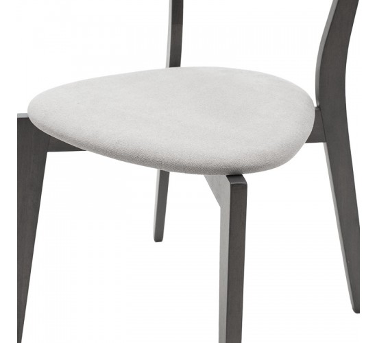 Tραπεζαρία Benson - Toto σετ 5τμχ rustic grey - ύφασμα grey 80x80x75εκ Υλικό: RUBBER WOOD VENNER - FABRIC 200-000181 Tραπεζαρία Benson - Toto σετ 5τμχ rustic grey - ύφασμα grey 80x80x75εκ Υλικό: RUBBER WOOD VENNER - FABRIC 200-000181