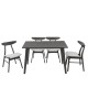 Tραπεζαρία Benson - Orlean σετ 5τμχ rustic grey-ύφασμα γκρι 120x75x75εκ Υλικό: RUBBER WOOD VENNER - FABRIC 200-000185 Tραπεζαρία Benson - Orlean σετ 5τμχ rustic grey-ύφασμα γκρι 120x75x75εκ Υλικό: RUBBER WOOD VENNER - FABRIC 200-000185