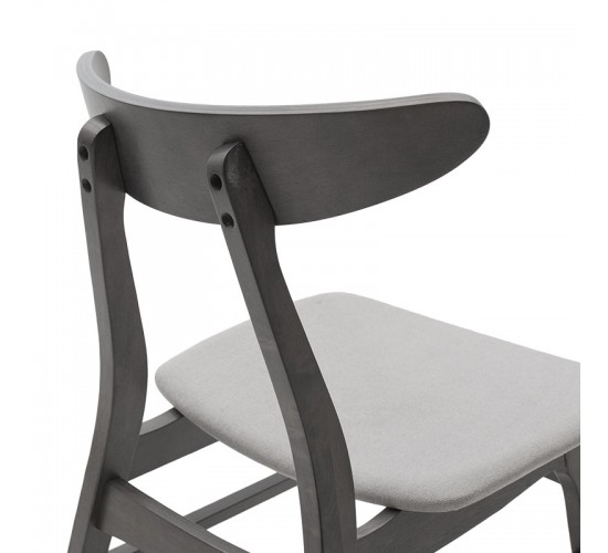 Tραπεζαρία Benson - Orlean σετ 5τμχ rustic grey-ύφασμα γκρι 120x75x75εκ Υλικό: RUBBER WOOD VENNER - FABRIC 200-000185 Tραπεζαρία Benson - Orlean σετ 5τμχ rustic grey-ύφασμα γκρι 120x75x75εκ Υλικό: RUBBER WOOD VENNER - FABRIC 200-000185