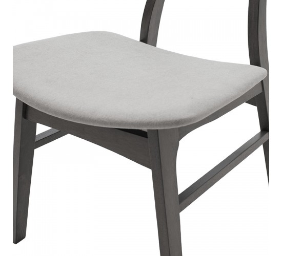 Tραπεζαρία Benson - Orlean σετ 5τμχ rustic grey-ύφασμα γκρι 120x75x75εκ Υλικό: RUBBER WOOD VENNER - FABRIC 200-000185 Tραπεζαρία Benson - Orlean σετ 5τμχ rustic grey-ύφασμα γκρι 120x75x75εκ Υλικό: RUBBER WOOD VENNER - FABRIC 200-000185