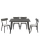 Tραπεζαρία Benson - Toto σετ 5τμχ rustic grey - ύφασμα γκρι 120x75x75εκ Υλικό: RUBBER WOOD VENNER - FABRIC 200-000187 Tραπεζαρία Benson - Toto σετ 5τμχ rustic grey - ύφασμα γκρι 120x75x75εκ Υλικό: RUBBER WOOD VENNER - FABRIC 200-000187