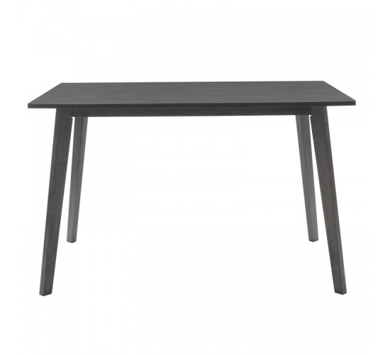 Tραπεζαρία Benson - Toto σετ 5τμχ rustic grey - ύφασμα γκρι 120x75x75εκ Υλικό: RUBBER WOOD VENNER - FABRIC 200-000187