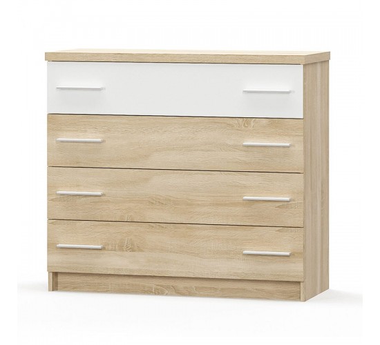 Σετ κρεβατοκάμαρας Geneva 4 τμχ 160x200εκ Υλικό: CHIPBOARD WITH MELAMINE COATING 200-000465