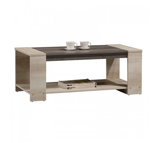 Φοιτητικό πακέτο επίπλων σαλονιού New Living σετ 3 τμχ Υλικό: CLIPBOARD 16mm & 2.5cm WITH 3D PAPER WOOD - PP - FABRIC - POPLAR WOOD 200-000669